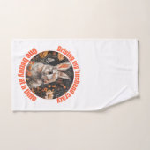 夫を運転熱狂するして…うさぎ ハンドタオル (ハンドタオル)