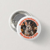 夫を運転熱狂するして…うさぎ 缶バッジ (正面&裏面)