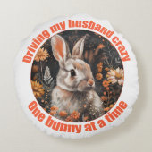 夫を運転熱狂するして…ラビットクッション ラウンドクッション (裏面)