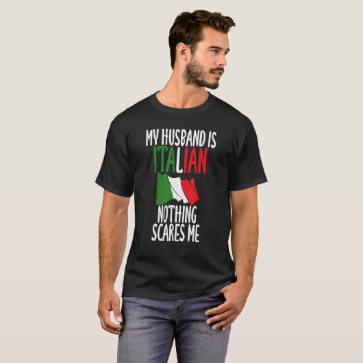 夫イタリアンに旗を立てることは何も恐イタリアンろしいことではない Tシャツ (正面フル)