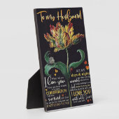 夫カスタマイズへの贈り物 |男最高のの贈り物 フォトプラーク (側面)