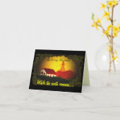 夫カード カード (黄色い花)