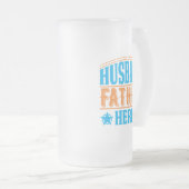 夫クール父ヒーローワードアート フロストグラスビールジョッキ (正面右)