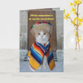 夫スペインの(または彼氏)の誕生日 カード (黄色い花)