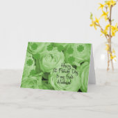 夫セントパトリックのアイルランドバラ カード (黄色い花)