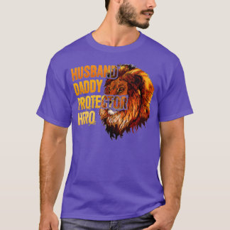 夫ダディープロテクターヒーローパパの日ライオンキン Tシャツ