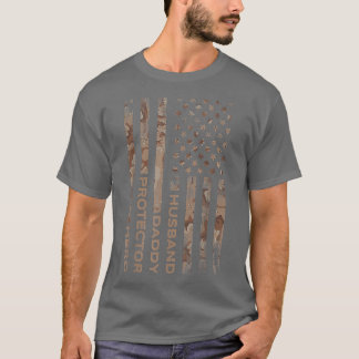 夫ダディープロテクターヒーローファーザーデー2022アメリカ Tシャツ