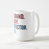 夫ダディープロテクターヒーロー コーヒーマグカップ (正面右)