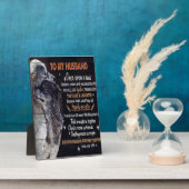 夫デザイン |愛の引用文を夫に フォトプラーク (側面)