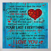 夫デザイン |愛の引用文を夫に ポスター (正面)