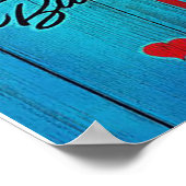 夫デザイン |愛の引用文を夫に ポスター (角)