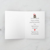 夫バレンタインラブおもしろい吹キス シーズンカード (内部)