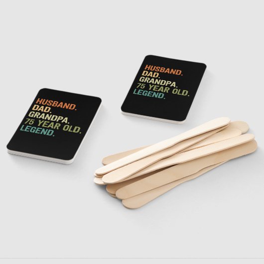 夫パパおじいちゃん75歳75歳の誕生日の男性 ハンドファン (組立なし)