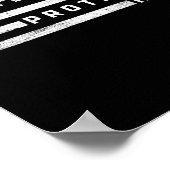 夫パパの保護者英雄の父の日アメリカ国旗 ポスター (角)