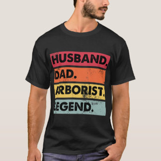 夫パパアルボリストレジェンドツリークライマーおもしろい Tシャツ
