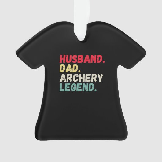 夫パパアーチェリー伝説ヴィンテージレトロクリスマス オーナメント (正面)