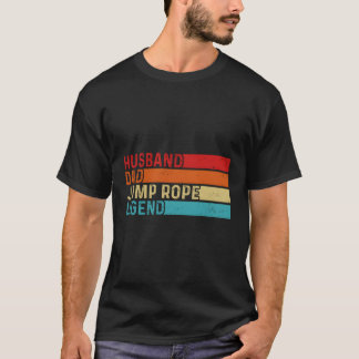 夫パパジャンプ縄伝説パパ Tシャツ