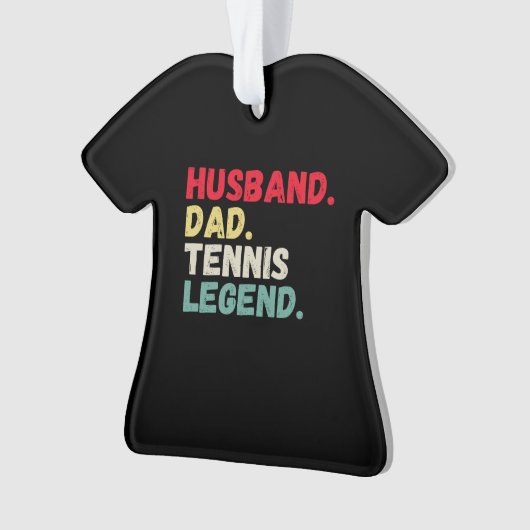 夫パパテニス伝説ヴィンテージカードクリスマス オーナメント (正面)