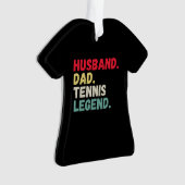 夫パパテニス伝説ヴィンテージカードクリスマス オーナメント (正面)