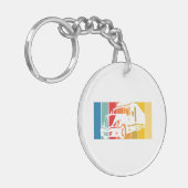 夫パパトラックおもしろいカー伝説トラック運転手Truc キーホルダー (正面左)