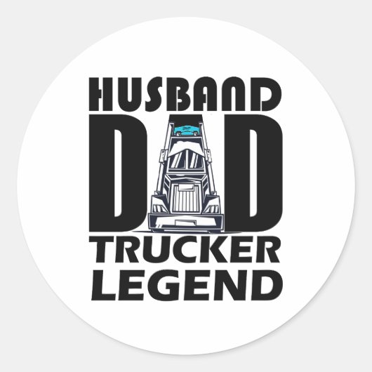 夫パパトラックパパの伝説，パパギフト ラウンドシール (正面)