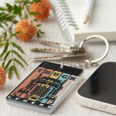 夫パパトラック車伝説トラック キーホルダー (正面右)