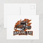 夫パパトラック車伝説 ポストカード (正面/裏面)