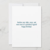 夫パパピックルボールレジェンド名前をカスタムする誕生日 カード (裏面)