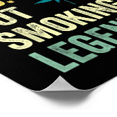 夫パパポット喫煙レジェンドウィードパパスモーカー脂肪 ポスター (角)