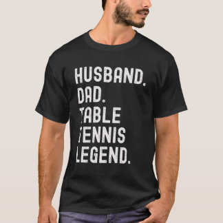 夫パパ卓球伝説おもしろいヴィンテージ Tシャツ