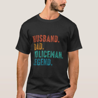 夫パパ警察レジェンドSファーザーズ・デイ Tシャツ