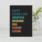 夫パパ魚釣りレジェンカスタムト父の日 シーズンカード (スタンド正面)