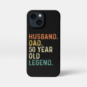 夫パパ50歳の伝説50歳の誕生日の男性 iPhone 13 MINIケース