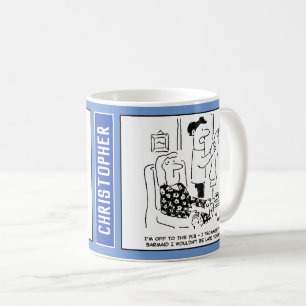 夫パブにバーメイドを見に行く。 コーヒーマグカップ