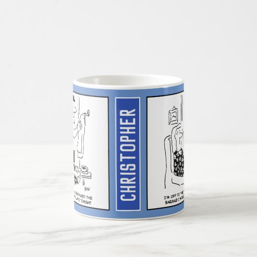 夫パブにバーメイドを見に行く。 コーヒーマグカップ (中央)