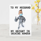 夫パンデミック2020グリーティングカード用誕生日 カード (黄色い花)