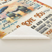 夫パーソナライズされたから妻へ忘れは シェルパブランケット (3/4)