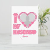 夫パーソナライズされたが大好き – 写真と名前の追加 プログラム (スタンド正面)