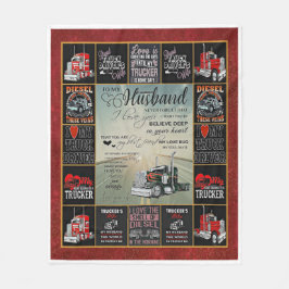 夫パーソナライズされたに向かう運転手 フリースブランケット