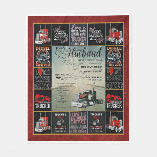 夫パーソナライズされたに向かう運転手 フリースブランケット