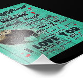 夫パーソナライズされたの手紙に完璧な贈り物 フォトプリント            (角)