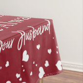 夫パーソナライズされたの贈り物から妻への手紙 テーブルクロス (インサイチュ)