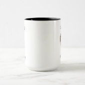 夫パーソナライズされたギフトフィアンセ写真顔ギフト マグカップ (中央)