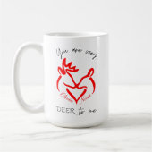 夫パーソナライズされた夫妻周年記念ギフト コーヒーマグカップ (左)