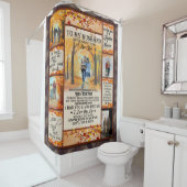 夫パーソナライズされた愛の夫への手紙 シャワーカーテン (インサイチュ)