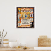 夫パーソナライズされた愛の夫への手紙 ポスター (キッチン)