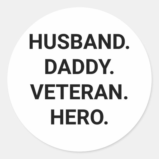 夫パーソナライズされた最高のパパパパ父の日 ラウンドシール (正面)