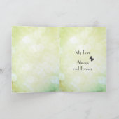 夫パーソナライズされた1周年記念グリーティングカード カード (内部)