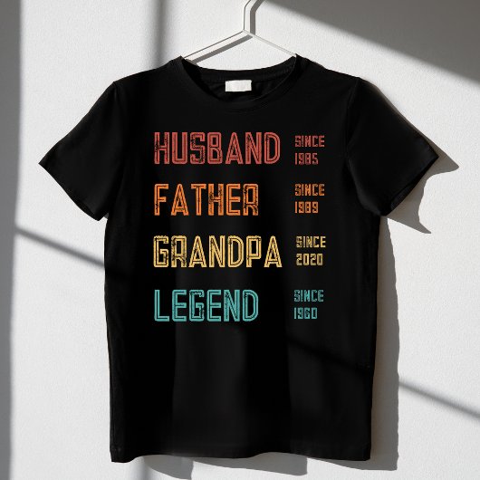 夫ファーザーグランドパレジェンド祖父カスタム Tシャツ