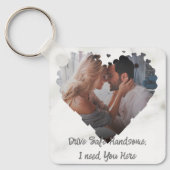 夫ボーイフレンドのフォトフレームに安全なギフトをドライブ キーホルダー (正面)